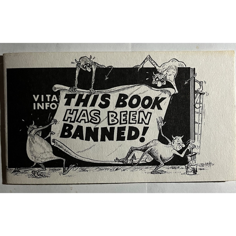 This Book Has Been Banned by Jack T. Chick 1969 Bible Tract NEW! Religious NOS